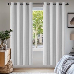 Deconovo Grommet Curtains 2 Panels, Thermal Insulated, 38"W - 1 of 4