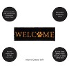 Evergreen Paw Print Welcome Kensington Indoor Outdoor Coir Interchangeable Doormat 9"x2'4" Black - 2 of 4