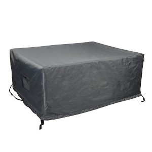 Summerset Shield Titanium 3-Layer Polyester Water Resistant Outdoor Fire Table Cover - Dark Grey - 1 of 4