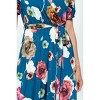WEST K Women's Georgia Faux Wrap Dress with High-Low Hem and Tie Waist - 4 of 4