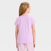Girls' Short Sleeve Dogs Graphic T-Shirt - Cat & Jack™ Lavender - 3 of 4