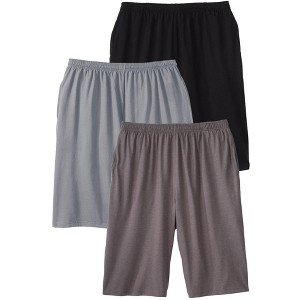 KingSize Men's Big & Tall Lightweight Extra Long Jersey Shorts - 1 of 4