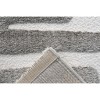 Airsurfer 7'x10'Gray and White Area Rug Modern Geometric Area Rug Living Room Decor for Living Room and Bedroom - 4 of 4