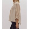 Women's Scallop Hem Blouse - entro - 3 of 4