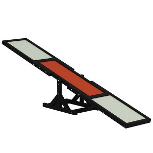 PawHut Wooden Dog Agility Seesaw for Training and Exercise, Platform Equipment Run Game Toy Weather Resistant Pet Supplies - 1 of 4