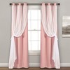 Lush Décor Grommet Sheer Panels With Insulated Blackout Lining Pink 38X108 Set - image 3 of 4