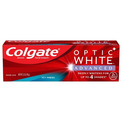 Colgate Optic White Advanced Whitening Toothpaste - Icy Fresh - 3.2oz