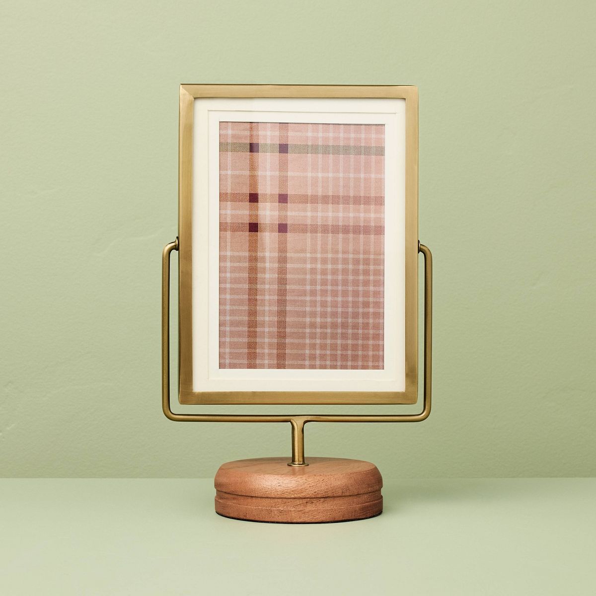 Brass Frame on Wood Pedestal - Hearth & Hand™ with Magnolia