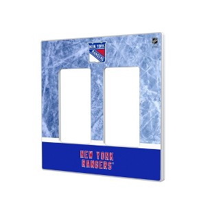 NHL Eastern Conference Teams Ice Wordmark Hidden-Screw Light Switch Plate for Double Rocker - 1 of 4