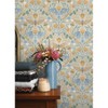 RoomMates Enchanted Forest Damask Orange Peel and Stick 1pc Wallpaper - 3 of 4