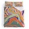 Deny Designs 3pc King Gigi Rosado Retro Marble Duvet Cover and Pillow Sham Set Green: 300 Thread Count, Woven Polyester - 2 of 4