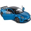 2023 Alpine A110S Pack Aero Bleu Alpine Blue Metallic with Black Top 1/18 Diecast Model Car by Solido - 2 of 4