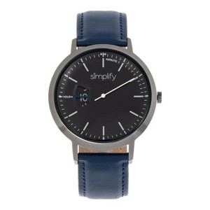 Simplify The 6500 Leather-Band Watch - 1 of 4