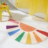 TOWN & COUNTRY PLAY Hello Sunshine Rainbow Sun Half Circle Shaped Bath Mat, Absorbent Tufted Floor Mat, Machine Washable, Multicolor, 32.7"x16.5" - 2 of 4