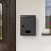 VEVOR Through The Wall Drop Box, Heavy Duty Steel Through the Wall Mailbox with 2.8-7.9" 13" Combination Lock, 12.5x6.3x16.9" Mail Drop Box, Black - 2 of 4
