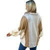 Women's Oversized Contrast Pullover Top - BUCKETLIST - 2 of 3