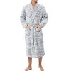 ADR Plush Fleece Men's Robe, Soft Cozy Warm Men's Bathrobe, Bath Robe - 4 of 4
