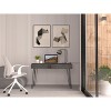 Depot E-Shop Writing Desk with 2-Drawers and Hairpin Legs - 3 of 4