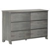 Max & Lily 6 Drawer Dresser, Storage Drawers Farmhouse Solid Wood Bedroom Dressers - 2 of 4