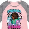 Girls' - Karma's World - Lyrical Star Airbrush Style Shirt Tail Raglan Graphic T-shirt - 2 of 4