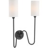 Quorum Lighting Charlotte 2 - Light Sconce in  Matte Black - 3 of 4