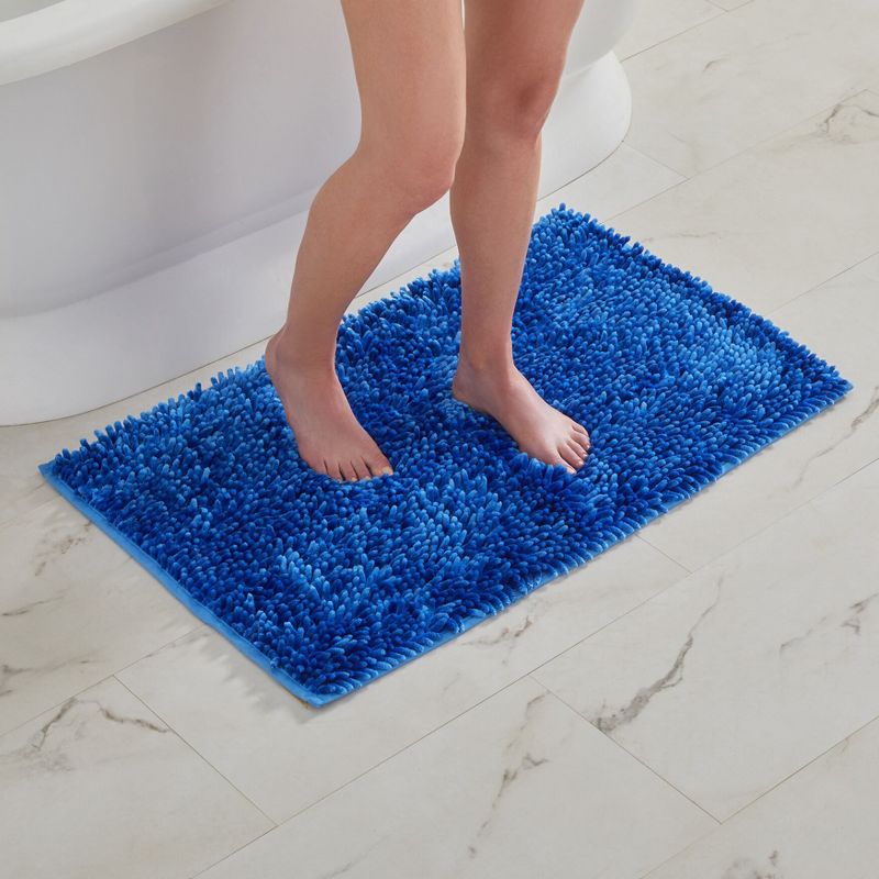 BrylaneHome Butter Chenille Bath Rug, 1 of 2