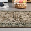 Rug Non Slip Non Shedding Rug Vintage Soft Low Pile Floor Cover Floral Distressed Indoor Carpet for Living Room Bedroom - 2 of 4