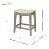 New Pacific Direct Elmo Bonded Leather Counter Stool, Beige - 2 of 4