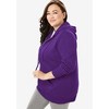 Woman Within Plus Size Better Fleece Zip-Front Hoodie - 4 of 4