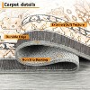 Nasitip Area Rugs,Washable Rugs Floor Carpet, Vintage Rugs for High Traffic Areas,  Non-Slip Rug for Dining Room Office Home Decor - 3 of 4