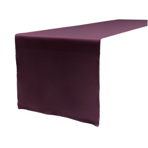 Slickblue 14"x108" Linen-Look Table Runner – Polyester Poplin, Wrinkle-Resistant, Serged Edge Finish, 41 Color Options - 1 of 3