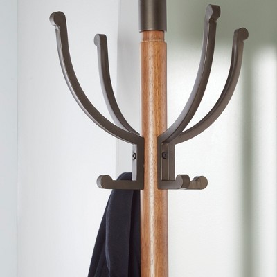 brown coat stand