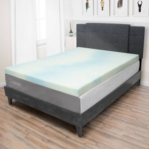 twin size gel memory foam mattress topper
