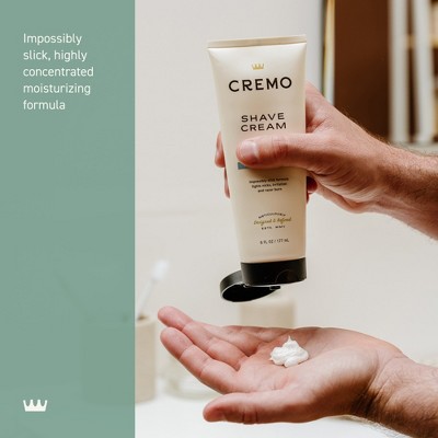 Cremo Silver Water and Birch Shave Cream - 6 fl oz: For Normal & Dry Skin, Face & Whole Body, 1-Pack