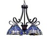 Chloe Lighting Sunniva Dragonfly Tiffany-Style Dark Bronze 5 Light Chandelier 25" Wide - 2 of 4