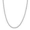 Black Bow Jewelry 4mm, Sterling Silver Solid Diamond Cut Rolo Chain Necklace - 3 of 4