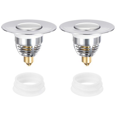 Unique Bargains Stainless Steel Anti-Backflow with Protective Cover Drain Stoppers