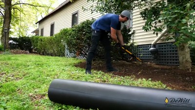 DeWitt 4' x 250' Black Polypropylene Landscape Weed Barrier Fabric