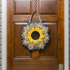 Sunflower with Checks Door Decor - 4 of 4