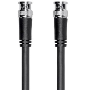 Monoprice HD-SDI RG6 BNC Cable - 200 Feet - Black | For Use In HD-Serial Digital Video Transfer, Mobile Apps, HDTV Upgrades, Broadband Facilities - - 1 of 4