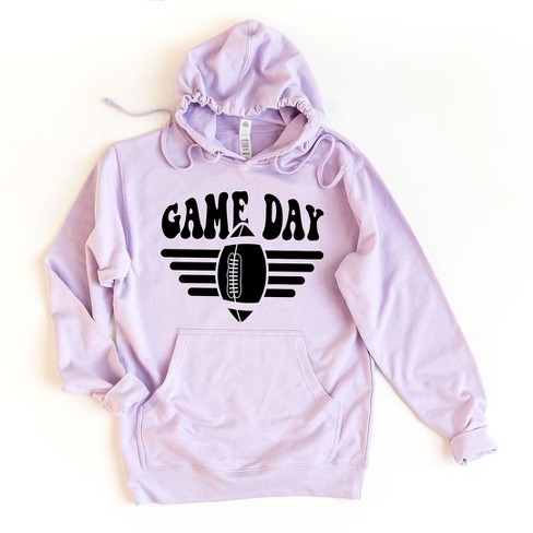 Simply Sage Market Women's Graphic Hoodie Football Game Day Stripes - image 1 of 3