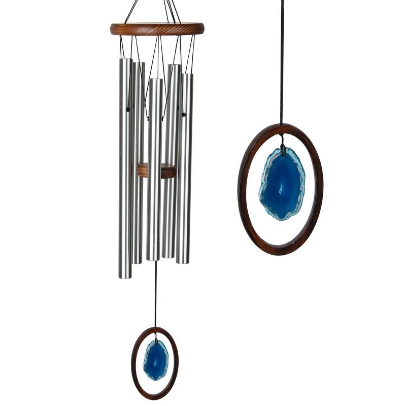 Woodstock Wind Chimes Signature Collection, Woodstock Agate Chime, 25'' Wind Chime, 4 of 12