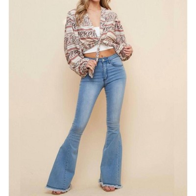 Women's Paisley Duster Crop Top - Saints & Hearts