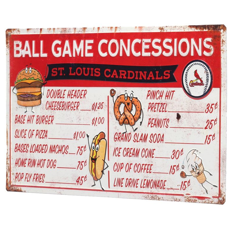 MLB St. Louis Cardinals Baseball Concession Metal Sign Panel, 2 of 5