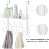 NEX 1 Tier Over the Door Wired Shelf Bath Organizer with Mesh Basket White: Clothesline Storage Solution - 4 of 4