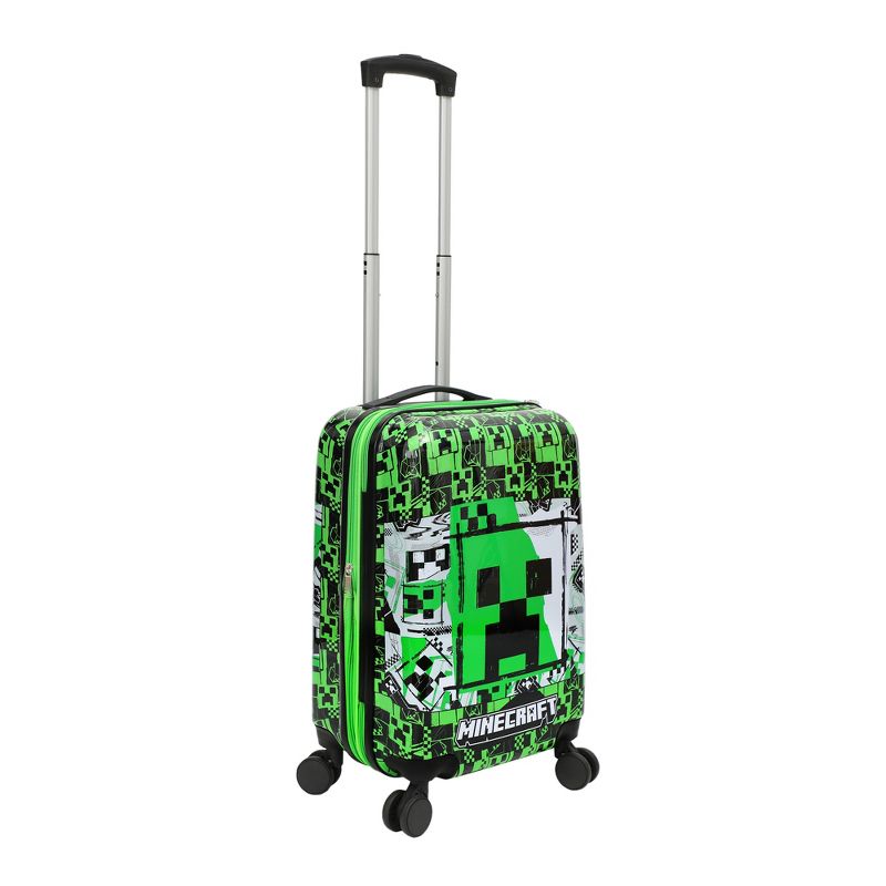 Minecraft Creeper 20” Carry-On Luggage With Wheels And Retractable Handle, 5 of 8