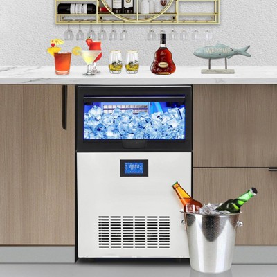 1 Stainless Steel KX Series Commercial Ice Maker Machine - Durable, Efficient, High Capacity, Easy to Clean, Energy Saving