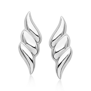 Ross-Simons Italian Sterling Silver Wing-Shaped Drop Earrings - 1 of 3