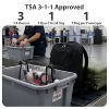 Mber 3-Pack TSA Approved Toiletry Bag, Clear Makeup Bag, Clear Travel Cosmetic Bags Pouches with Zipper, Black - 4 of 4
