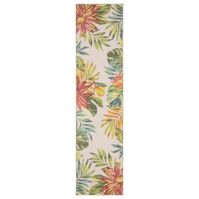 Oriental Weavers Fiji FIJ07 Beige/ Multi Indoor/Outdoor Area Rug - 2' x 8'